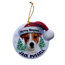 TSK Christmas Sentiment Plaque - Jack Russell