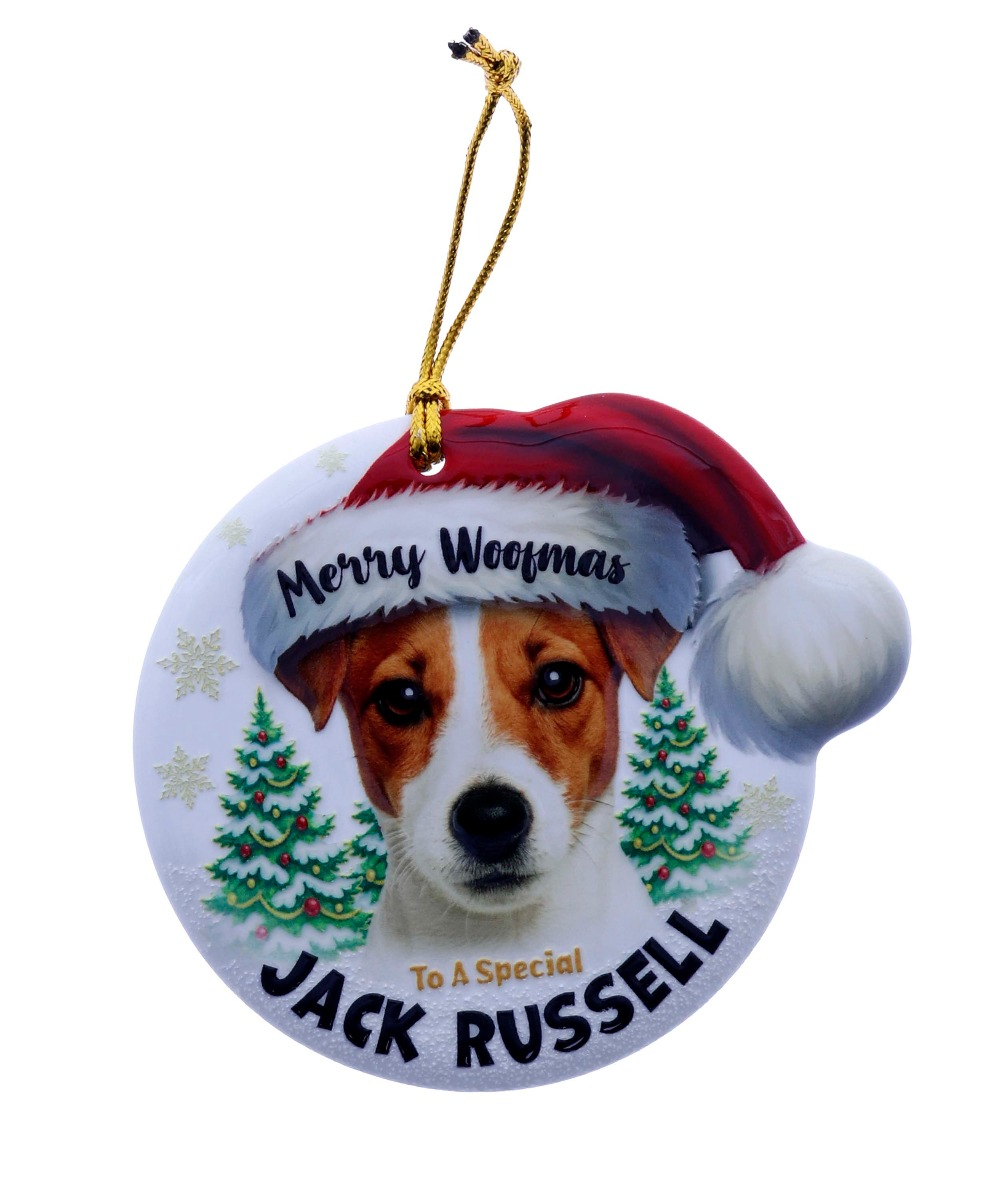 TSK Christmas Sentiment Plaque - Jack Russell