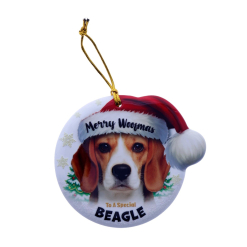 TSK Christmas Sentiment Plaque - Beagle
