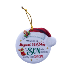 TSK Christmas Sentiment Plaque - Son