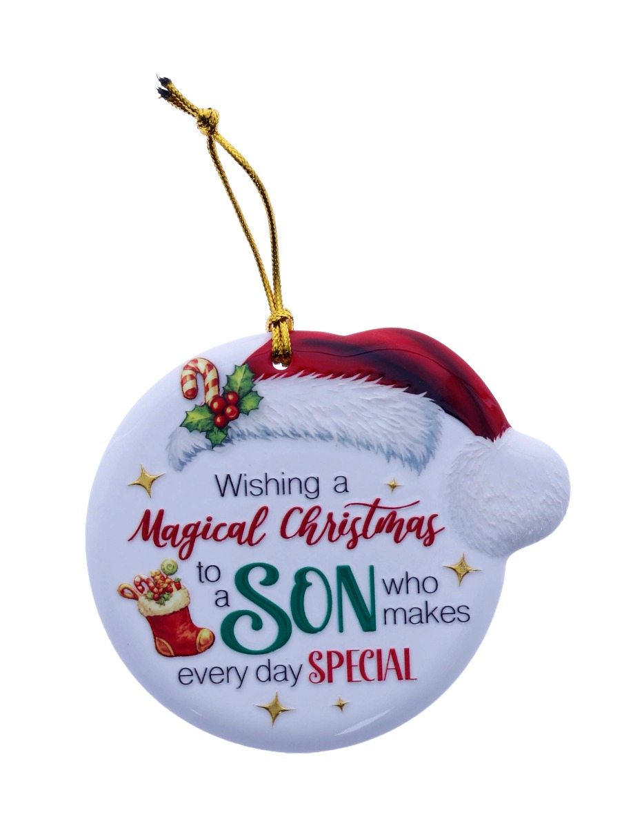 TSK Christmas Sentiment Plaque - Son