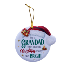 TSK Christmas Sentiment Plaque - Grandad