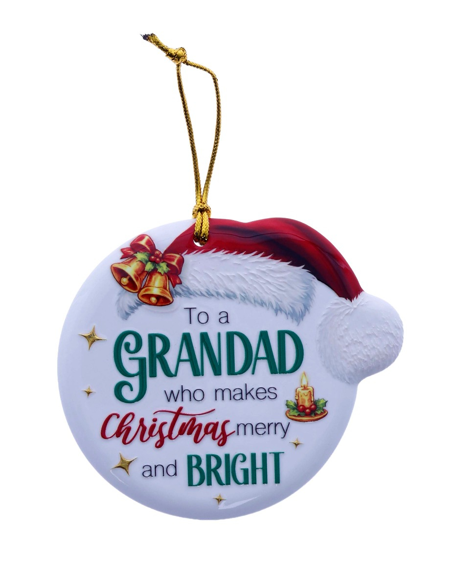 TSK Christmas Sentiment Plaque - Grandad