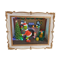 Tabletop Window Grinch Scene