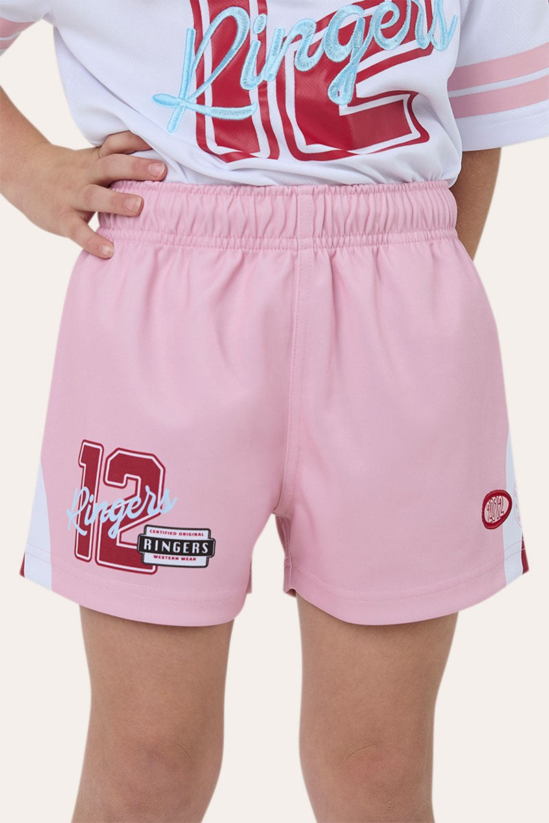 Unisex Kids Footy Short - Pink