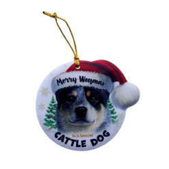 TSK Christmas Sentiment Plaque - Cattle Dog