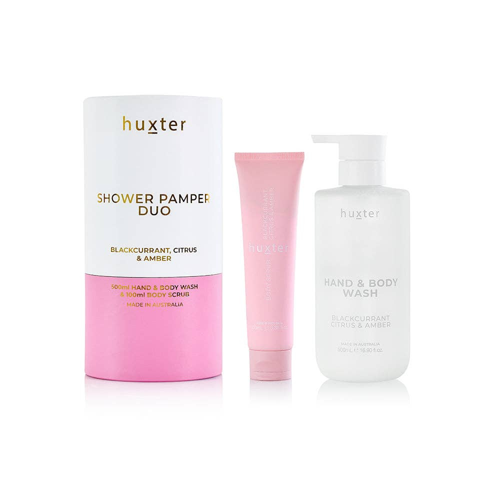 Shower Pamper Duo - Blackcurrant, Citrus & Amber