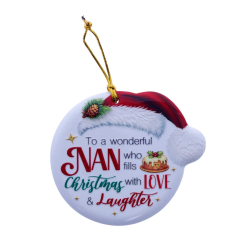 TSK Christmas Sentiment Plaque - Nan