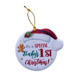 TSK Christmas Sentiment Plaque - Special Baby's First Christmas