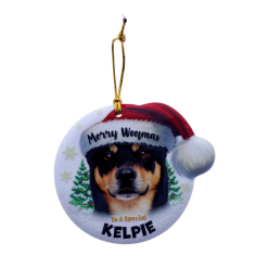 TSK Christmas Sentiment Plaque - Kelpie