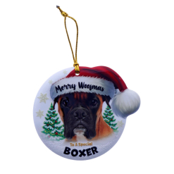 TSK Christmas Sentiment Plaque - Boxer
