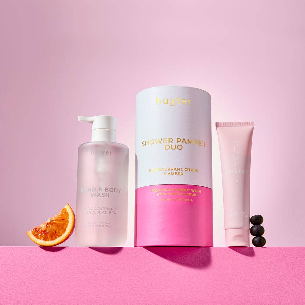 Shower Pamper Duo - Blackcurrant, Citrus & Amber - Image 2