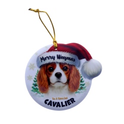 TSK Christmas Sentiment Plaque - Cavalier