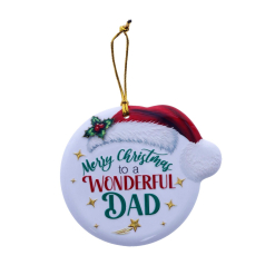 TSK Christmas Sentiment Plaque - Dad
