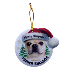 TSK Christmas Sentiment Plaque - French Bulldog