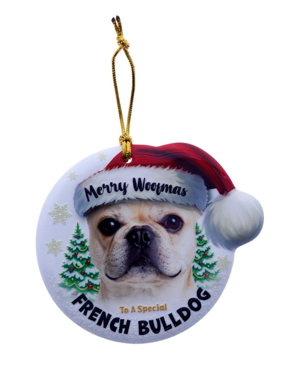 TSK Christmas Sentiment Plaque - French Bulldog