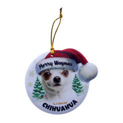TSK Christmas Sentiment Plaque - Short-Hair Chihuahua