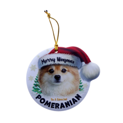 TSK Christmas Sentiment Plaque - Pomeranian