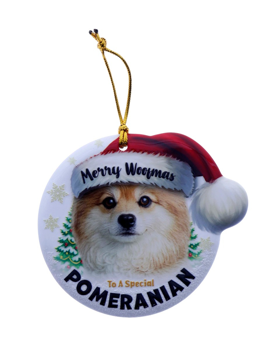 TSK Christmas Sentiment Plaque - Pomeranian