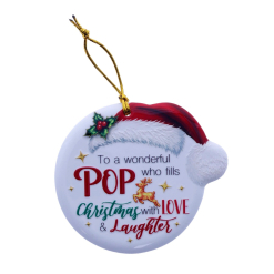 TSK Christmas Sentiment Plaque - Pop
