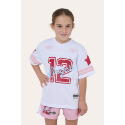 Kids Unisex Football Jersey - White / Red