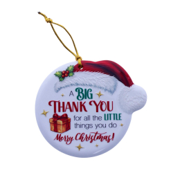 TSK Christmas Sentiment Plaque - Thank You