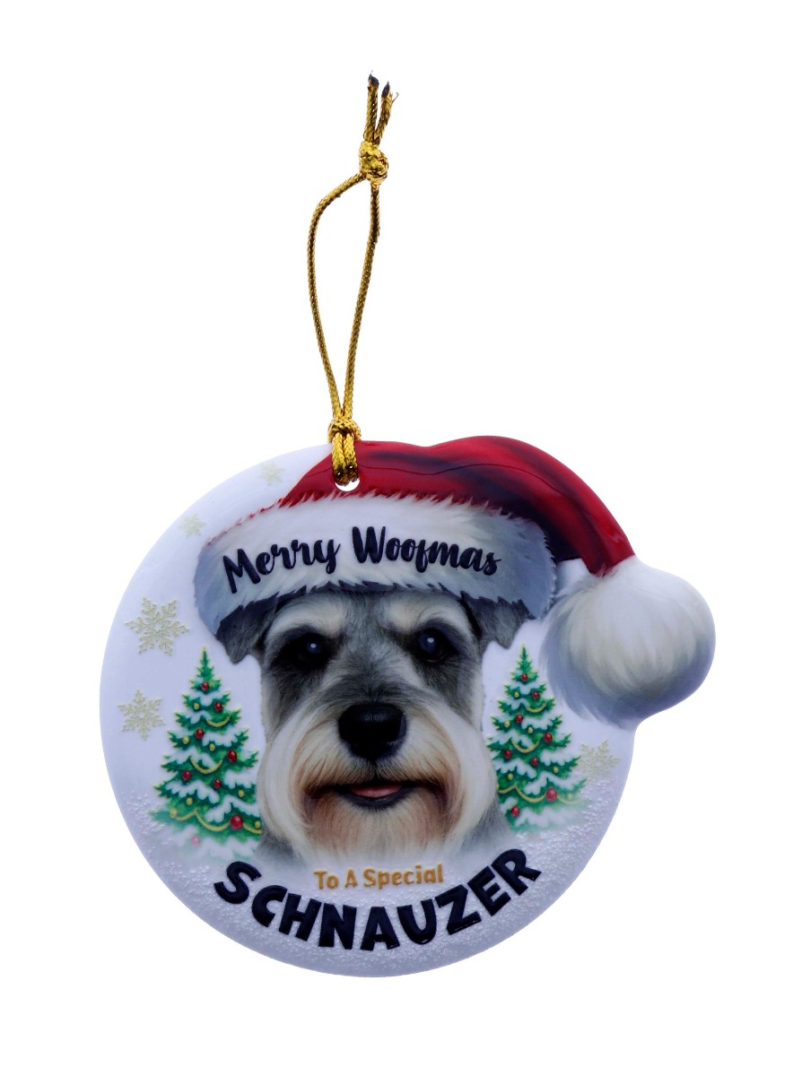 TSK Christmas Sentiment Plaque - Schnauzer