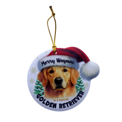 TSK Christmas Sentiment Plaque - Golden Retriever