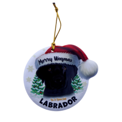TSK Christmas Sentiment Plaque - Black Labrador
