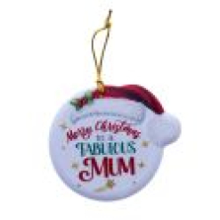 TSK Christmas Sentiment Plaque - Mum