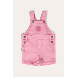 Barnyard Buddy Babies Shorts Overalls - Pink