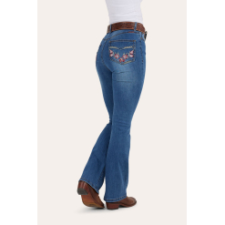 Penny Rodeo Womens High Rise Bootleg Jean - Vintage Blue Wash