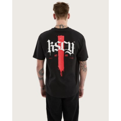 Villain Box Fit Scoop Tee - Jet Black