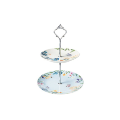 MW Fluttering Meadow 2 Tiered Cake Stand Gift Boxed