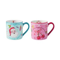 MW Fa la la Santa & Me Mug Set of 2 Gift Boxed