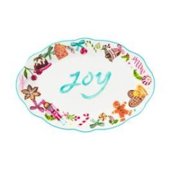 MW Fa la la Oval Platter 30.5x21cm Gift Boxed
