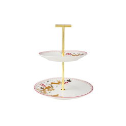 MW White Christmas 2026 2 Tiered Cake Stand