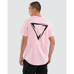 Inevitable Dual Curved Tee - Orchid Pink