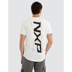 Deliberate Dual Curved Tee - Natural White