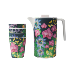 MW Tropical Twilight Melamine Jug And Tumbler Set of 5 Gift Boxed