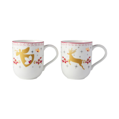 MW White Christmas 2026 Mug 400ML Set of 2 Assorted Gift Boxed