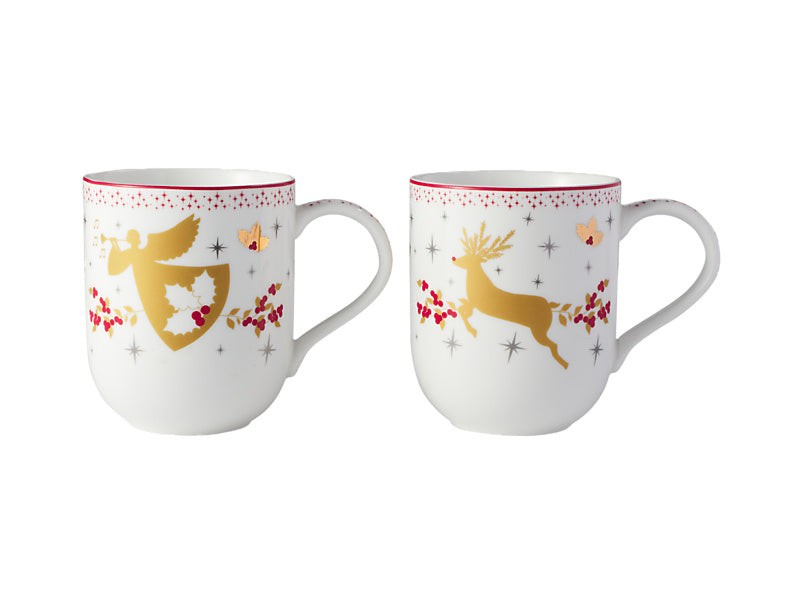 MW White Christmas 2026 Mug 400ML Set of 2 Assorted Gift Boxed