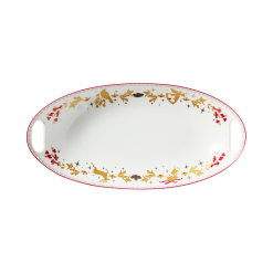 MW White Christmas 2026 Handled Oval Bowl Gift Boxed