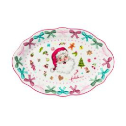 MW Fa la la Oval Platter 35.5x24cm Gift Boxed