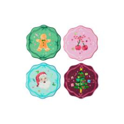MW Fa la la Scallop Cork Back Placemat 32x33.5cm Set of 4 Gift Boxed