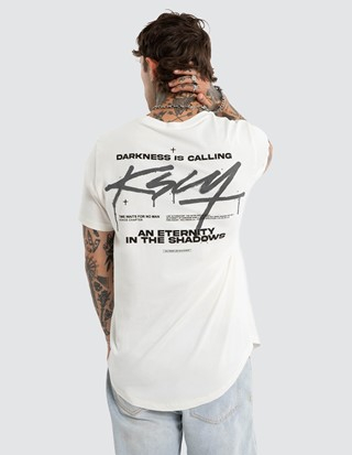 Forever Dual Curved Tee - Cameo